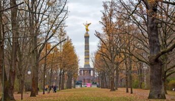 La Siegessäule depuis le Tiergarten