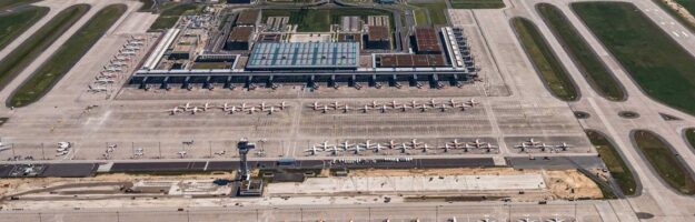 Aéroport de Berlin-Brandebourg, vue aérienne