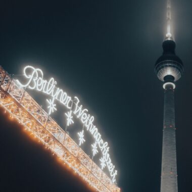 Noël d'entreprise à Berlin : marché de Noël et tour de télévision illuminés