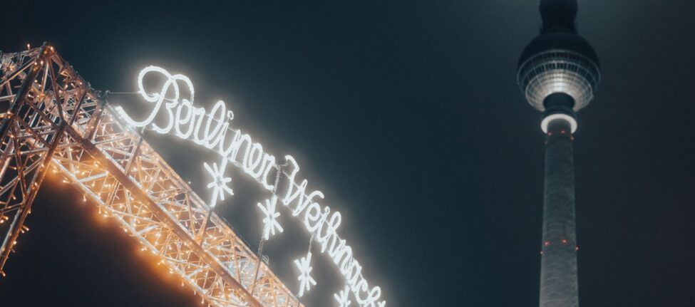 Noël d'entreprise à Berlin : marché de Noël et tour de télévision illuminés